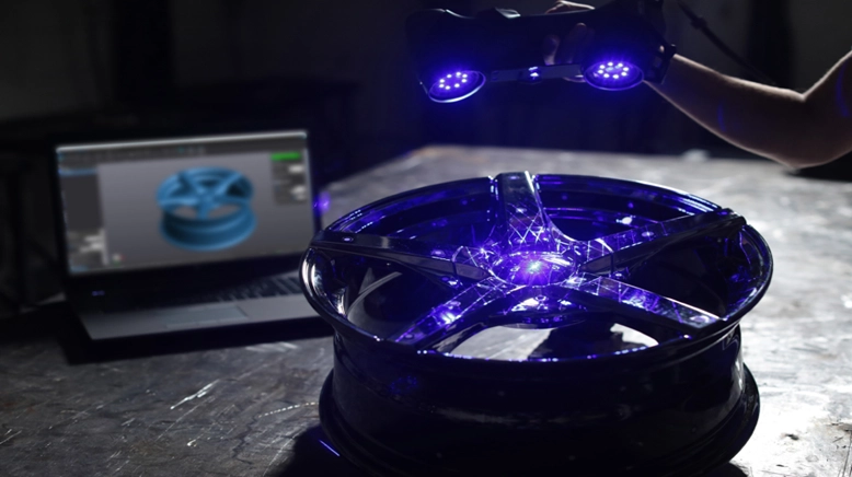 [3D스캔/역설계] CREAFORM(크레아폼) HandySCAN Black을 이용한 자동차휠 3D스캔 및 역설계